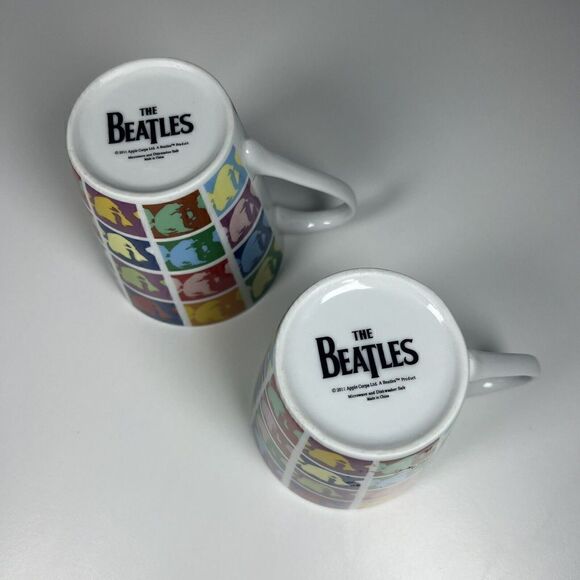 The Beatles Coffee 2 Mug Set John Lennon Paul McCartney Apple Corps Ltd - Picture 4 of 6